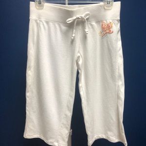 Tommy Jeans white cotton capris